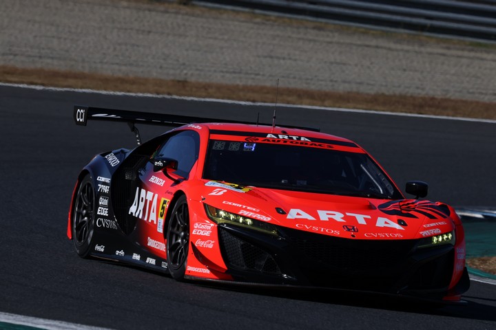公式練習: GT500クラストップタイムはARTA NSX-GT（野尻智紀／福住仁嶺）