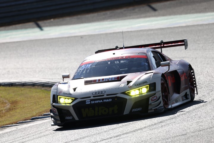 GT300クラス優勝はHitotsuyama Audi R8 LMS（川端伸太朗／篠原拓朗）