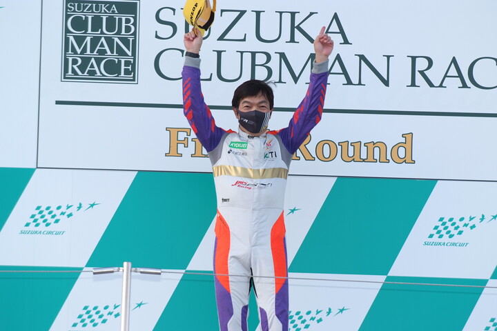 マスタークラスで優勝した今田信宏（B-MAX ENGINEERING）