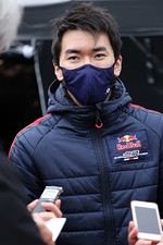 岡山公式テスト2回目: GT500クラストップタイムの笹原右京（TEAM Red Bull MUGEN）