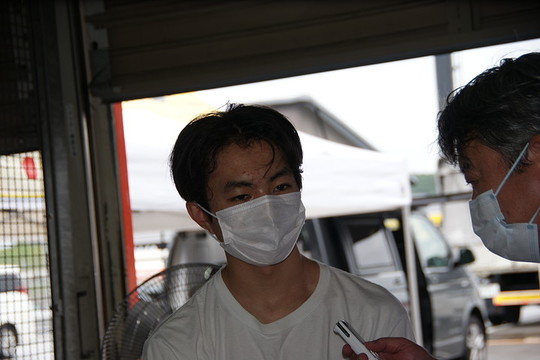 ポールポジションの佐藤樹(群馬トヨペットリアノED) ポールポジションの佐藤樹(群馬トヨペットリアノED)