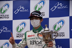 優勝した佐藤樹（群馬トヨペットリアノED）