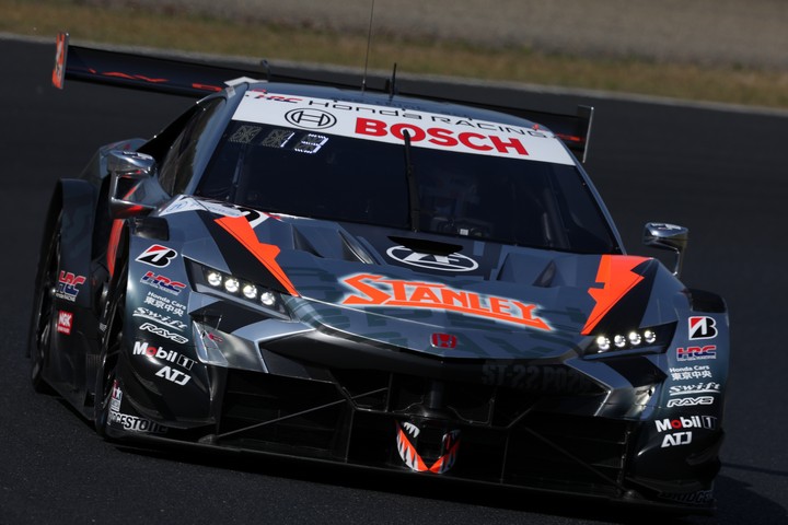 GT500クラス予選3位はSTANLEY NSX-GT（山本尚貴／牧野任祐）