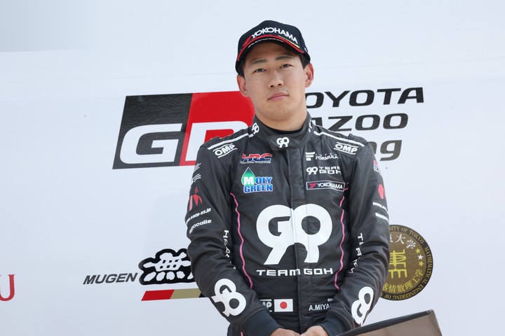 決勝3位は三宅淳詞（TEAM GOH G01 SF19）