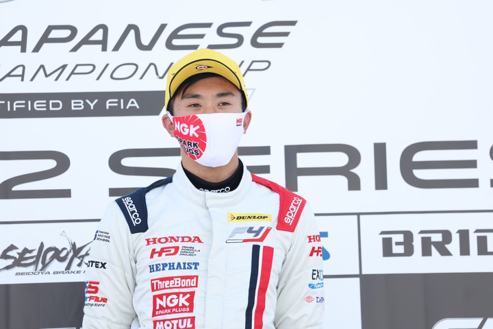 優勝した小出峻（Hondaフォーミュラ・ドリーム・プロジェクト）