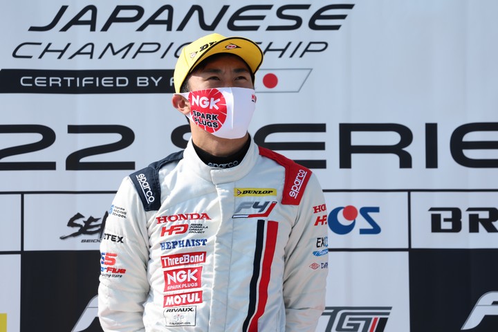 優勝した小出峻（Hondaフォーミュラ・ドリーム・プロジェクト）