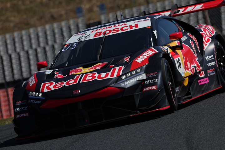 公式練習: GT500クラストップタイムはRed Bull MOTUL MUGEN NSX GT（笹原右京／大湯都史樹）