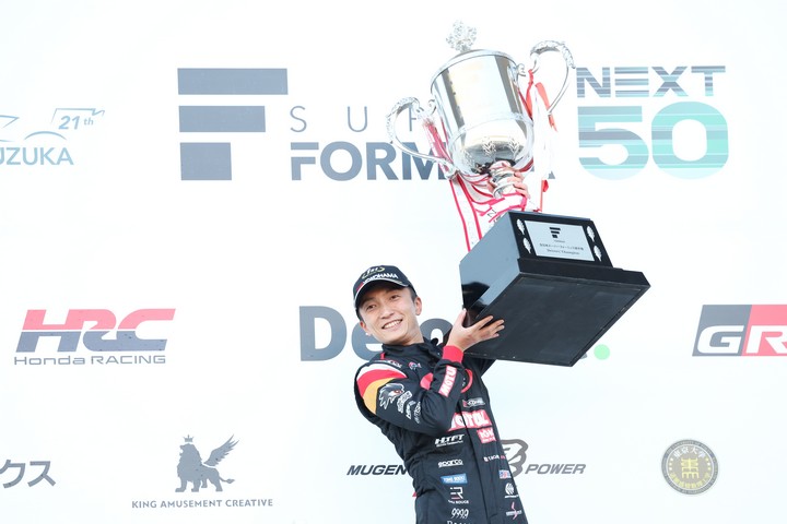 チャンピオンを獲得した野尻智紀（TEAM MUGEN）