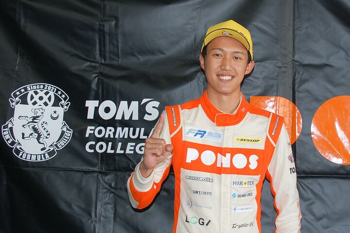 優勝した大木一輝（TOM'S FORMULA）