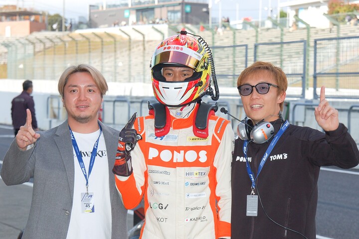 優勝した大木一輝（TOM'S FORMULA）