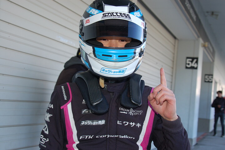 優勝した岡本大地（FTK・レヴレーシングガレージ）