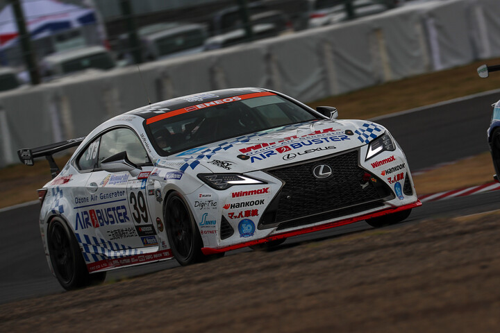 ST-3クラスポールポジションは39号車エアバスターWINMAX RC350 TWS（眞田拓海／伊藤鷹志／岡田衛）