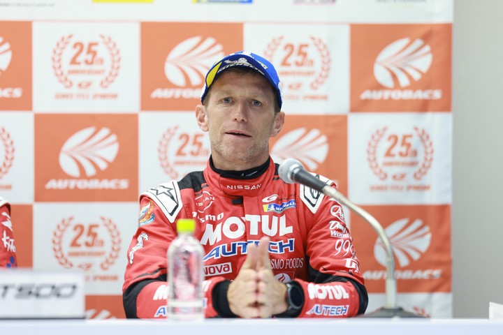 予選記者会見：GT500クラスでポールポジションを獲得したロニー・クインタレッリ（NISMO）