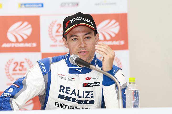 予選記者会見：GT300クラスポールポジションのジョアオ・パオロ・デ・オリベイラ（KONDO RACING）