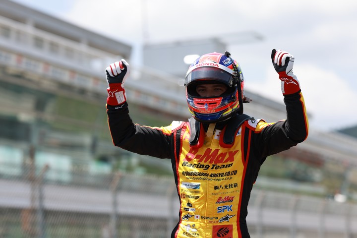 優勝した木村偉織（B-MAX RACING TEAM）