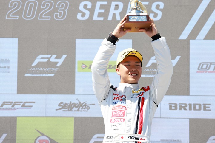 優勝した三井優介（Hondaフォーミュラ・ドリーム・プロジェクト）
