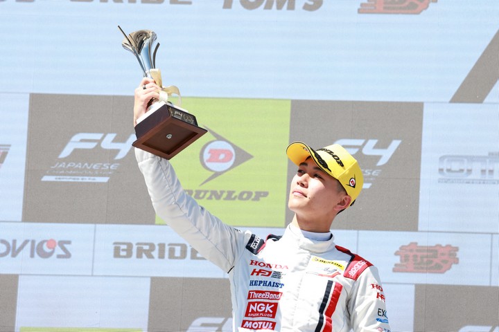 決勝2位の森山冬星（Hondaフォーミュラ・ドリーム・プロジェクト）