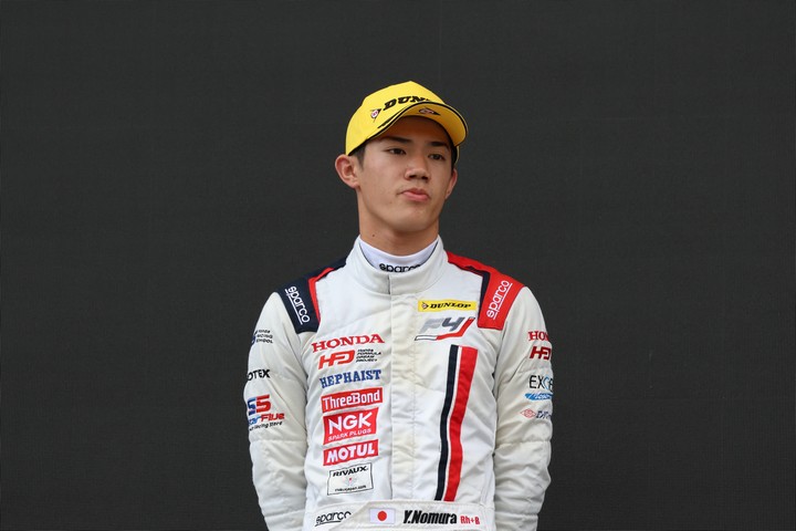 決勝2位の野村勇斗（Hondaフォーミュラ・ドリーム・プロジェクト）