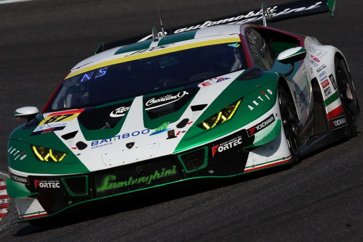 GT300クラス決勝2位はBamboo AirwaysランボルギーニGT3（松浦孝亮／坂口夏月）