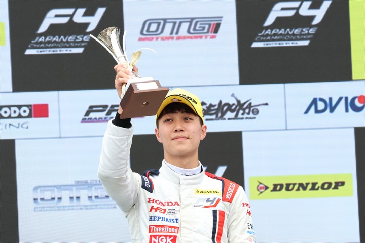 決勝3位の森山冬星（Hondaフォーミュラ・ドリーム・プロジェクト）