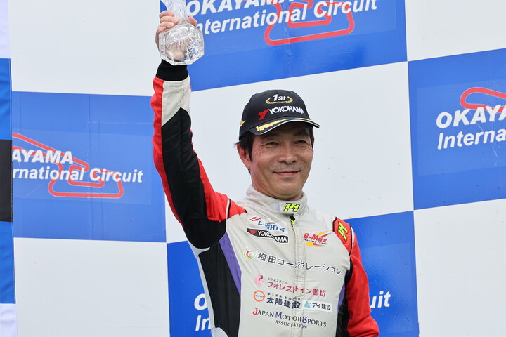 マスタークラスで優勝した今田信宏（B-MAX RACING TEAM）