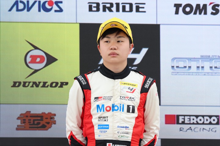 決勝3位の小林利徠斗（TGR-DC Racing School）