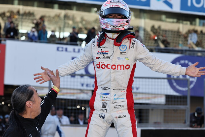 優勝した太田格之進（DOCOMO TEAM DANDELION RACING）