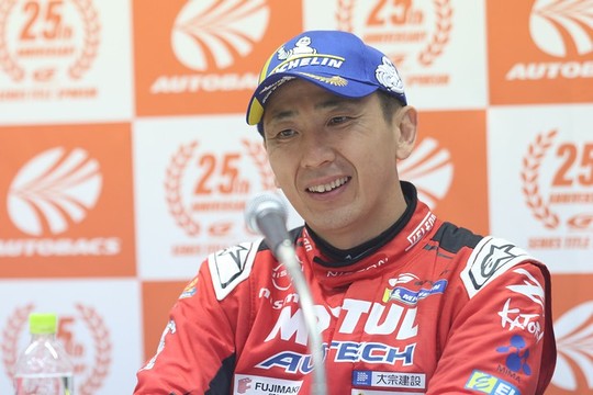 決勝記者会見：GT500クラスで優勝した松田次生（NISMO）