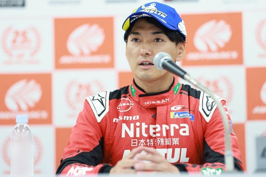 GT500クラスで優勝した千代勝正（NDDP RACING）※留保中