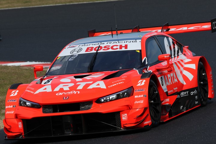 公式練習：GT500クラス2位はARTA MUGEN CIVIC TYPE R-GT #8（野尻智紀／松下信治）