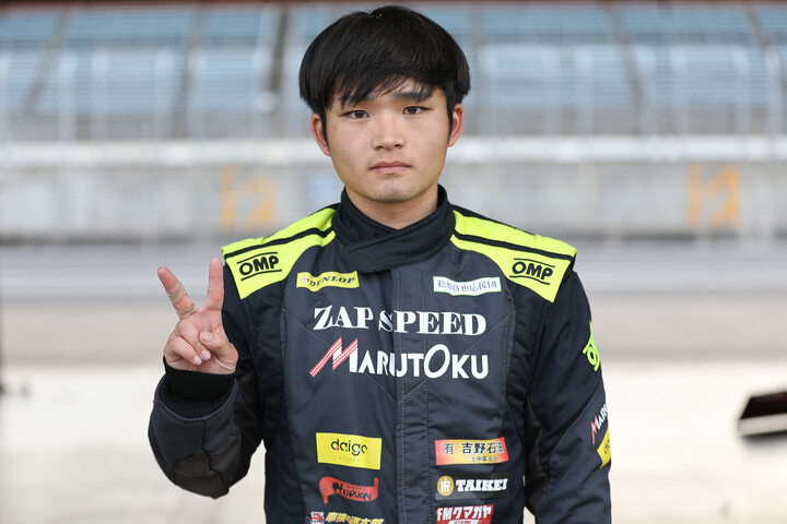 決勝4位の松原将也（ZAP MARUTOKU 10V ED）