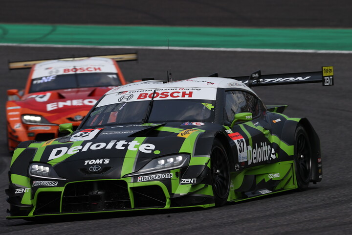 GT500クラス優勝はDeloitte TOM'S GR Supra（笹原右京／ジュリアーノ・アレジ）