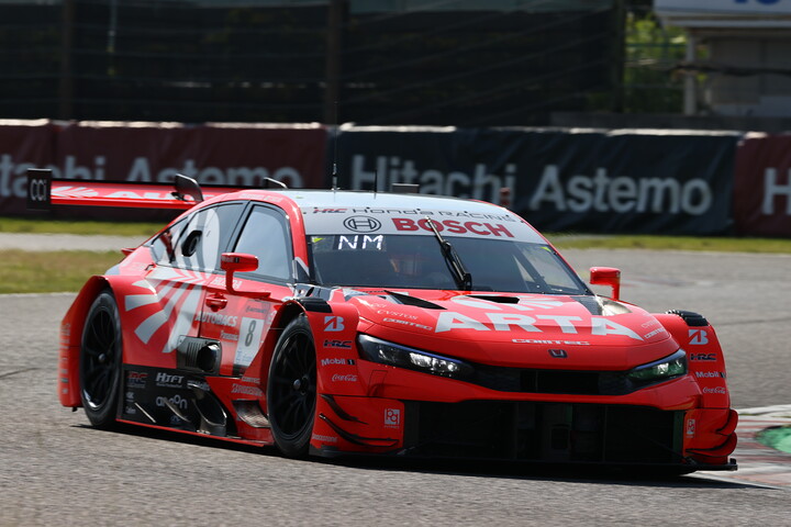 GT500クラス予選4位はARTA MUGEN CIVIC TYPE R-GT #8（野尻智紀／松下信治）