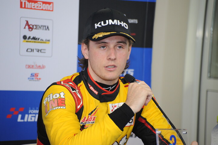 決勝記者会見：3位のケイレン・フレデリック（B-MAX RACING TEAM）※この後5位に降格