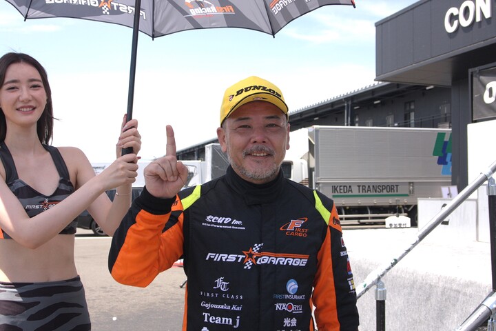 決勝5位、ジェントルマンクラス優勝の舩井俊仁（ファーストガレージFG108）