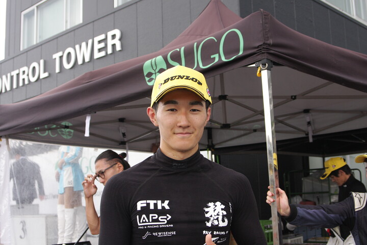 決勝3位の松井啓人（FTKレヴレーシングガレージ）
