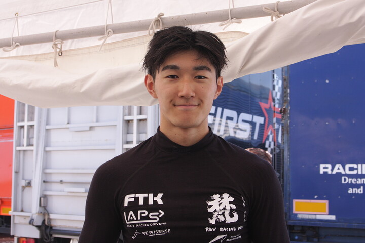 予選3位の松井啓人（FTKレヴレーシングガレージ）