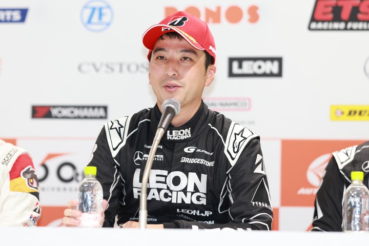 予選記者会見：GT300クラスでポールポジションを獲得した蒲生尚弥（K2 R&D LEON RACING）