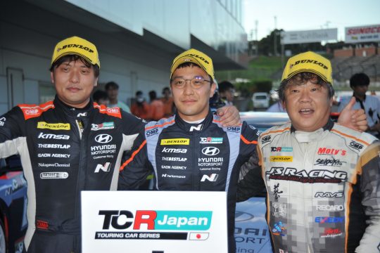 決勝トップ3のドライバーたち