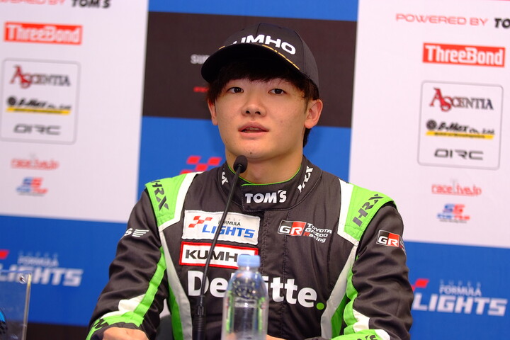 決勝記者会見：古谷悠河（TOM'S）