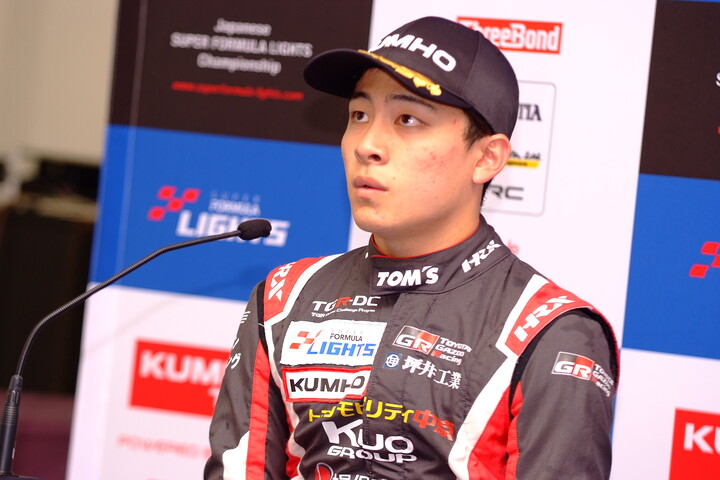 決勝記者会見：中村仁（TOM'S）