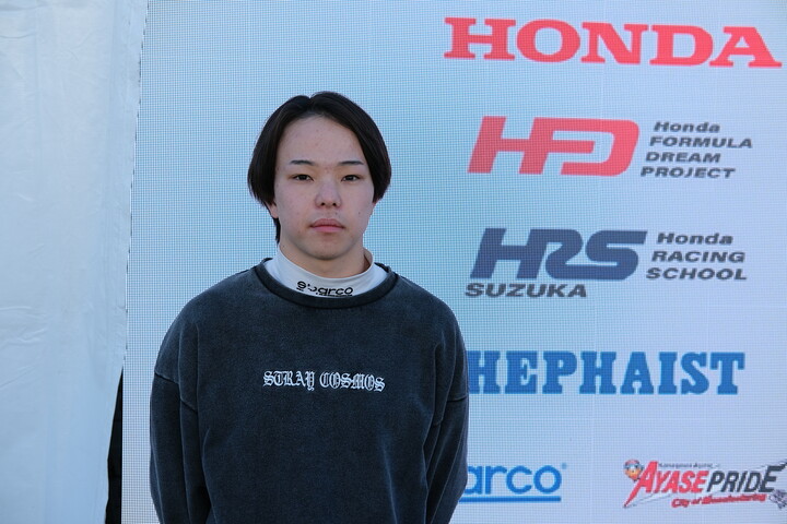 決勝3位の洞地遼⼤（HFDP WITH B-max Racing Team）