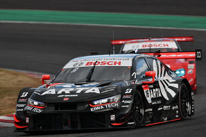 GT500クラス決勝5位はARTA MUGEN CIVIC TYPE R-GT #16（大津弘樹／佐藤蓮）