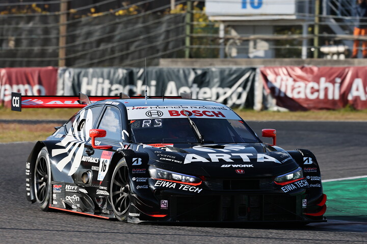 GT500クラス予選5位はARTA MUGEN CIVIC TYPE R-GT #16（大津弘樹／佐藤蓮）