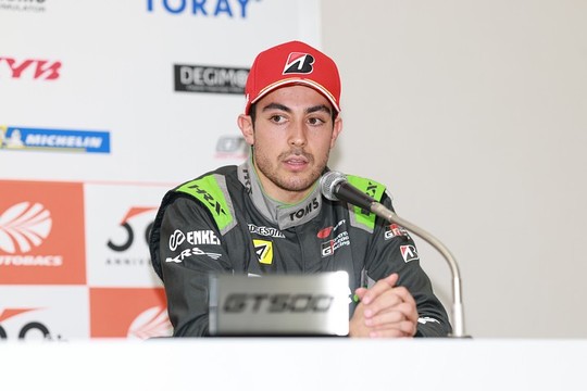 決勝記者会見：GT500クラスで優勝したジュリアーノ・アレジ（TGR TEAM Deloitte TOM\'S）
