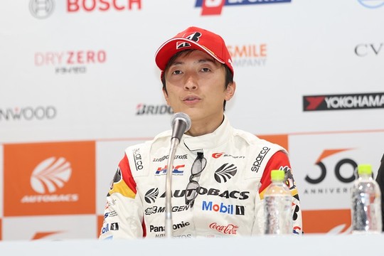 決勝記者会見：GT500クラスで優勝した野尻智紀（ARTA）