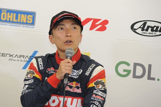 ポールポジションの野尻智紀（TEAM MUGEN）