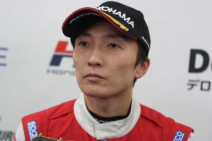 ポールポジションの野尻智紀（TEAM MUGEN）