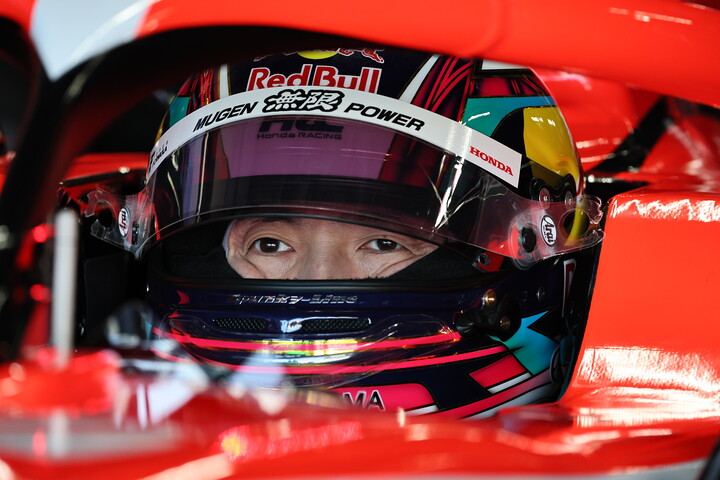 ポールポジションの野尻智紀（TEAM MUGEN）