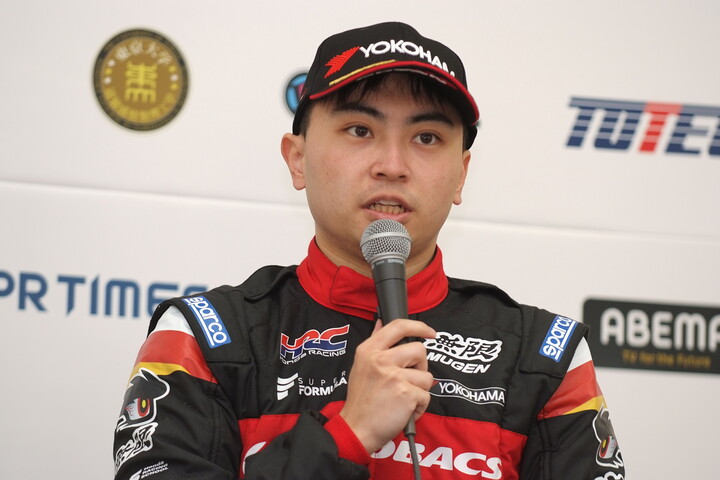 決勝記者会見: 岩佐歩夢（TEAM MUGEN）